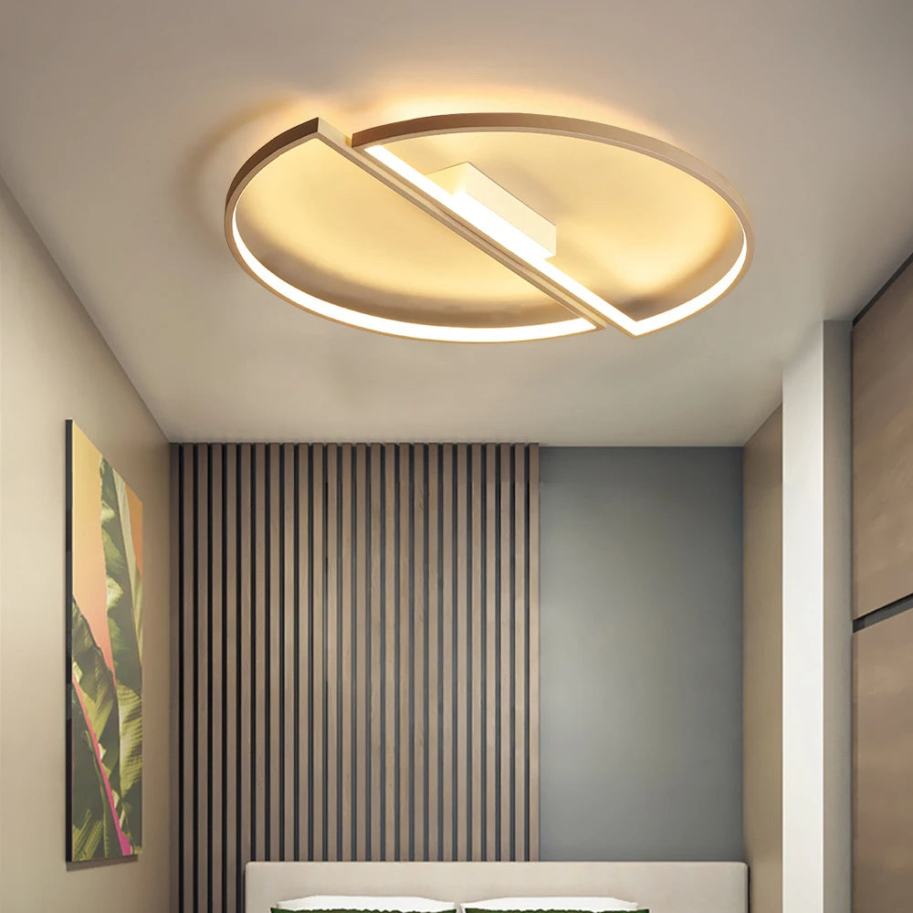 Luminária de Teto Plafon LED Anéis Entrelaçados — Design Arquitetônico