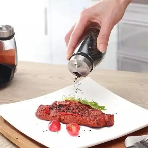 6x Potes de Tempeiro + Porta-Condimentos Giratório — Organização Gourmet