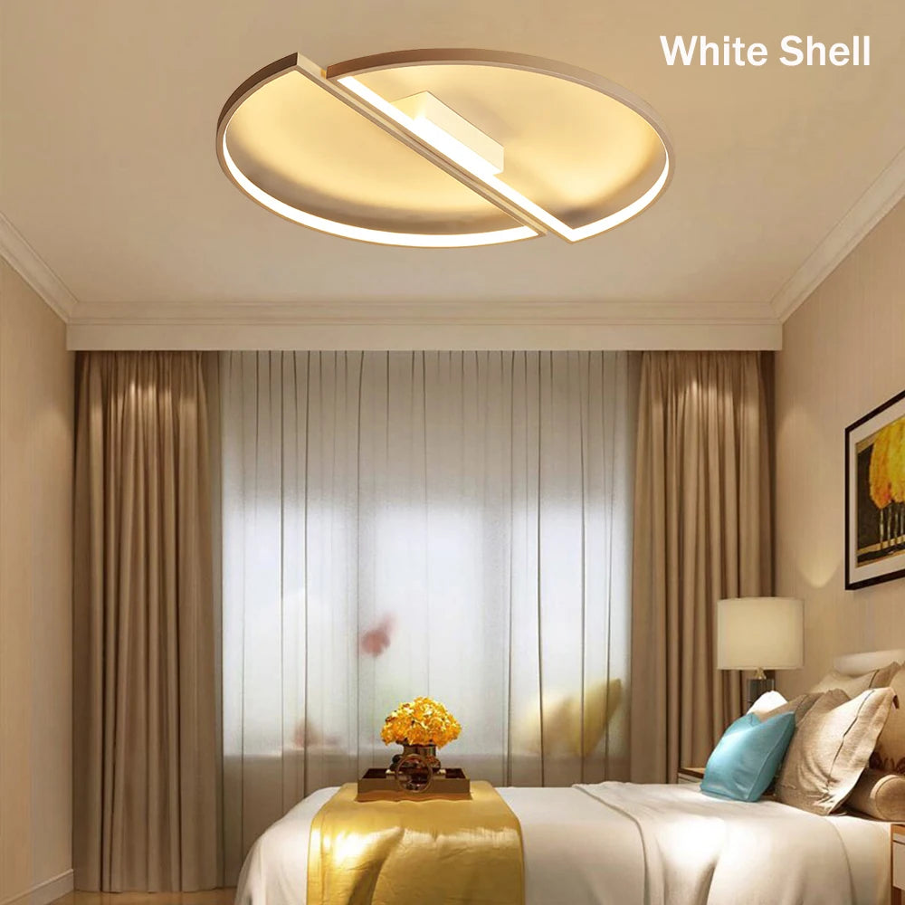 Luminária de Teto Plafon LED Anéis Entrelaçados — Design Arquitetônico