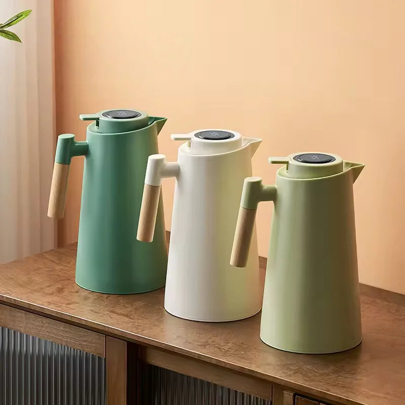 Garrafa Térmica Nórdica com Ampola de Vidro Duplo — Design Minimalista