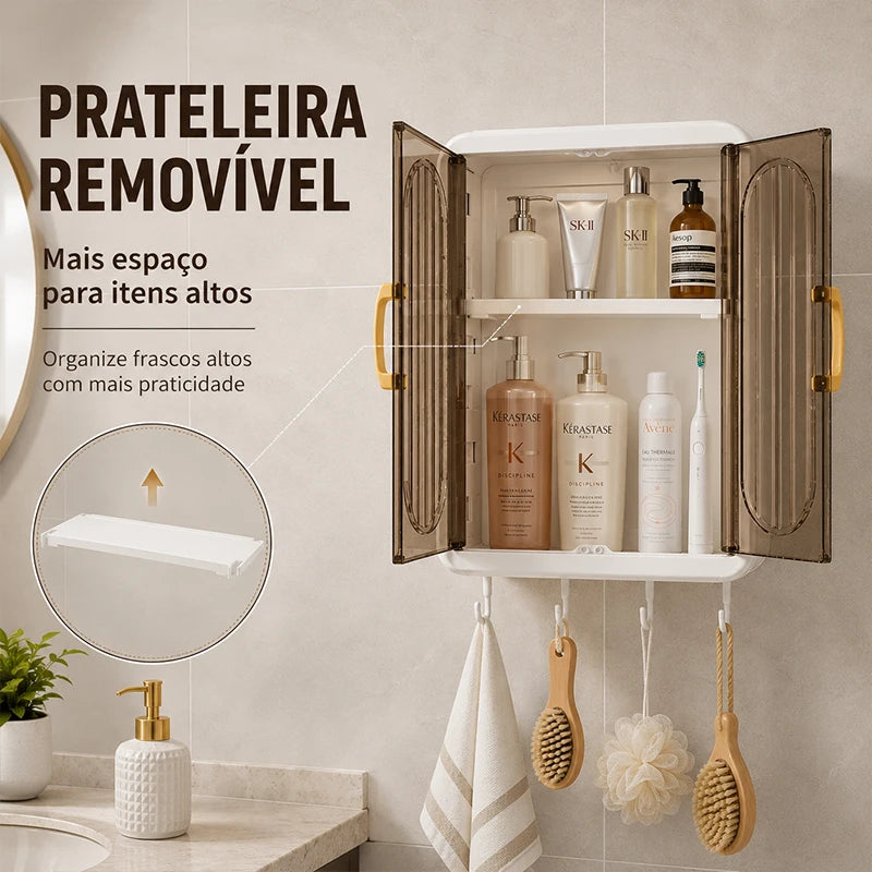 Armário Organizador de Parede com Portas Magnéticas — Design Clean