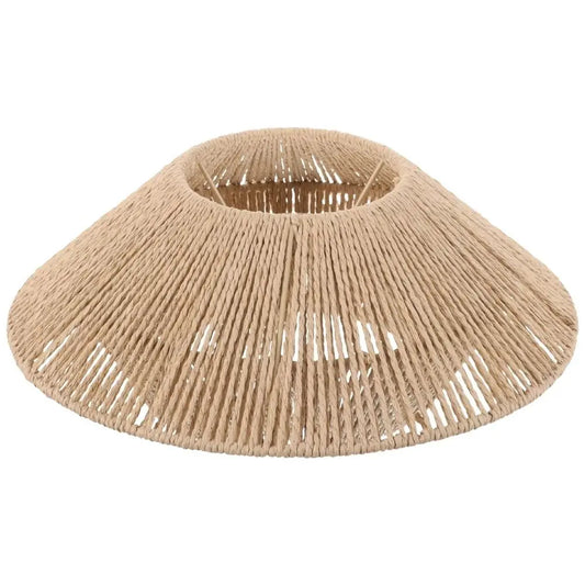 Cúpula Pendente Trançada à Mão Estilo Rattan — Design Wabi-Sabi