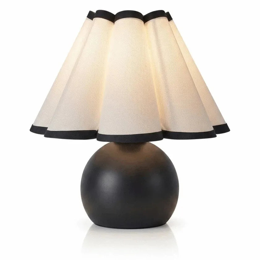 Luminária de Cabeceira - Pétala em Linho & Base Nogueira — Bauhaus 3 em 1