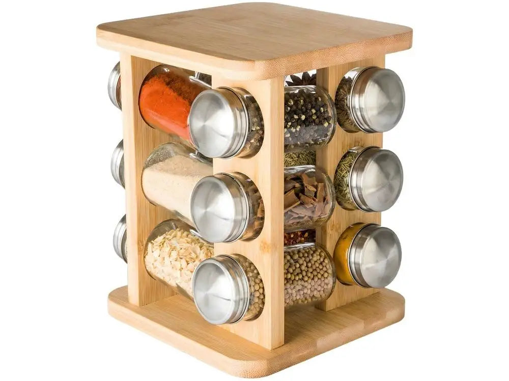 Porta-Condimentos de Vidro com Suporte Ekko 13 Peças — Brinox